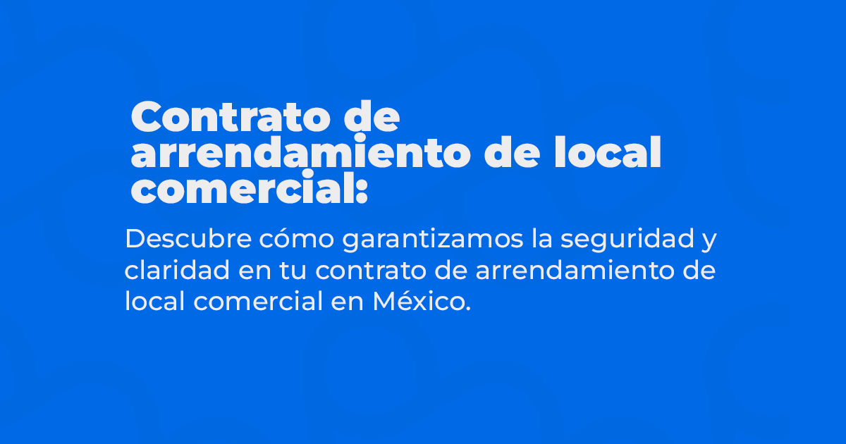 Contrato de arrendamiento para local comercial | Widú Legal